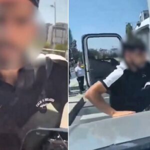 trafikte dehset anlari onunu kestigi kadin surucuye kabusu yasatti rD7BB96u