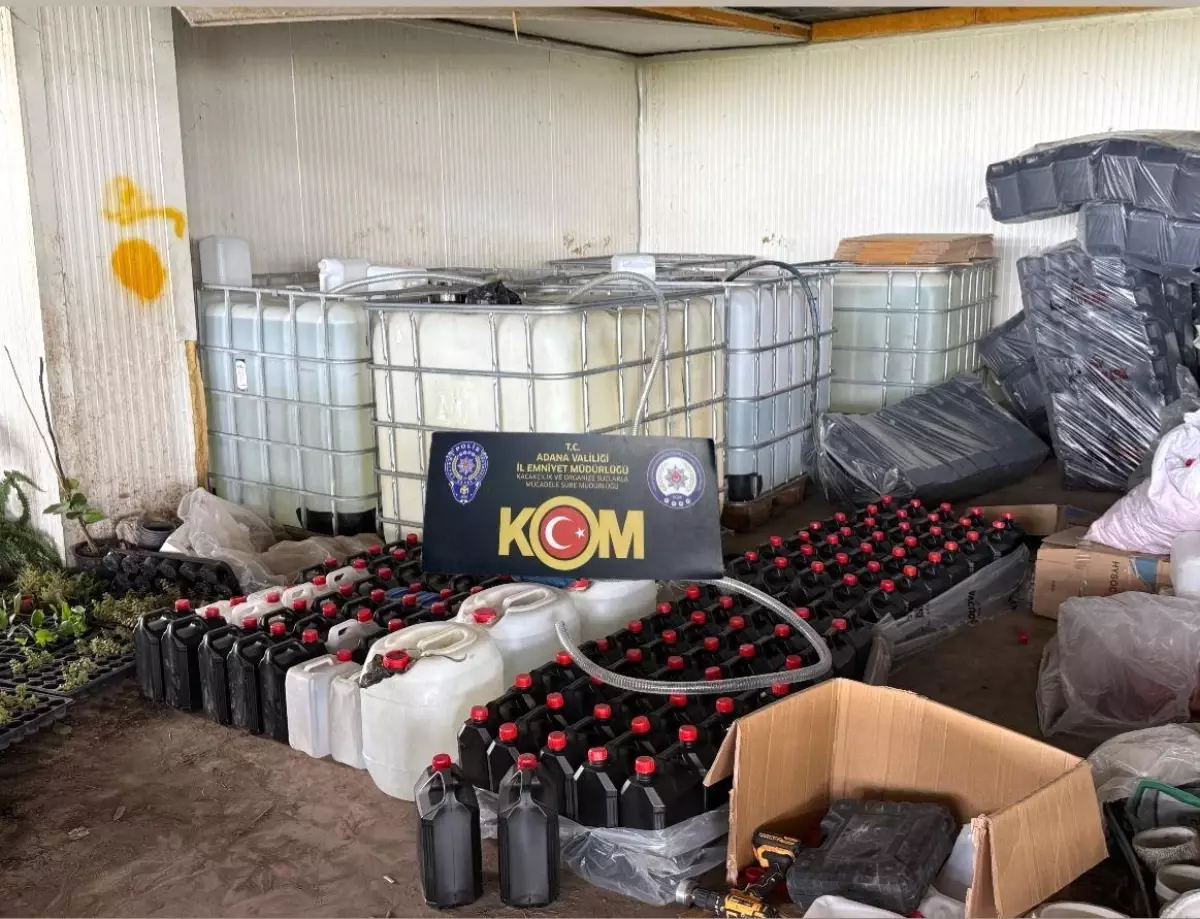 adanada kacak alkol operasyonu 16 ton etil alkol ele gecirildi uExCWqTa